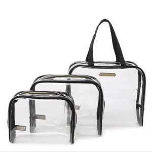 Aimee Kestenberg Chloe Transparent Tote Set, Black